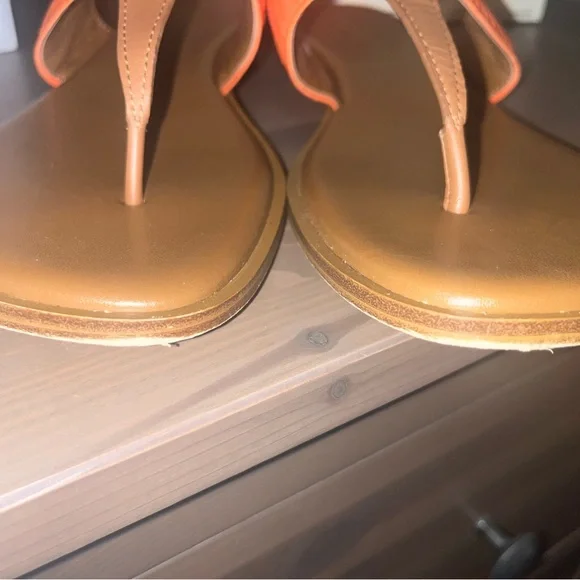 Michael Kors Orange and Tan Sandals - Picture 4 of 6